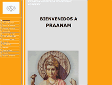 Tablet Screenshot of praanam.es